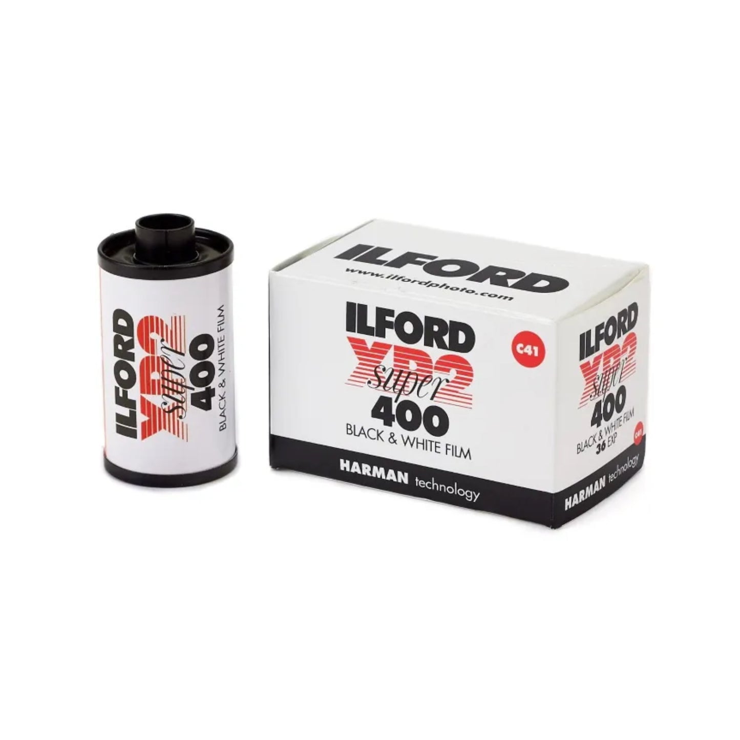Ilford XP2 Super ISO 400 35mm 36 Exposure Black & White Film