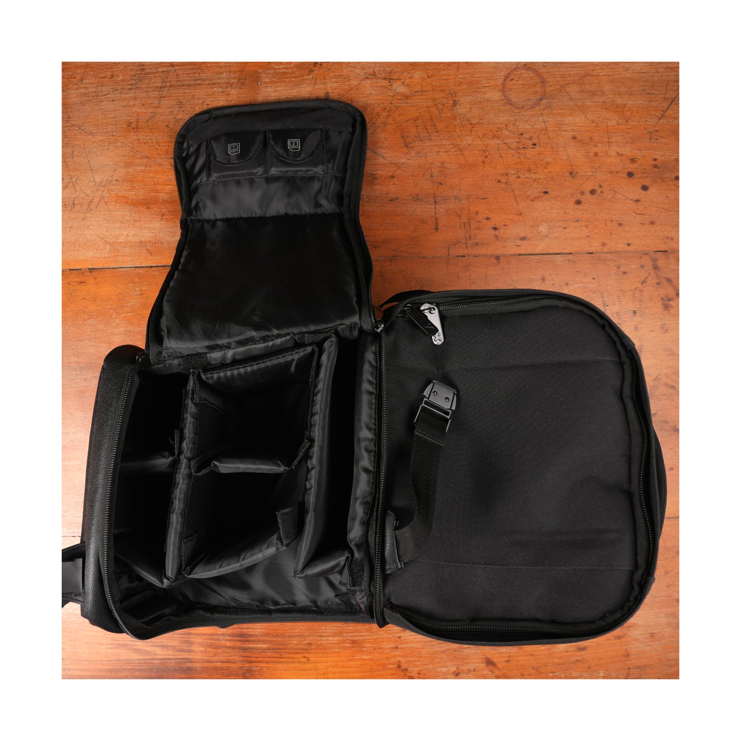 Black Backpack with Compartments - Second Hand