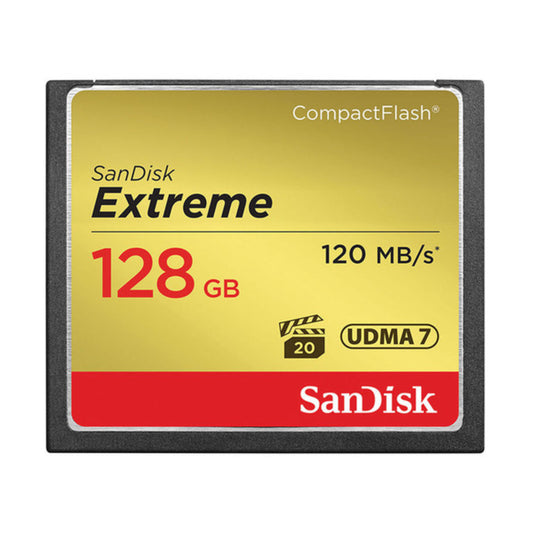 SanDisk Extreme CF 128GB Memory Card (120MB/S)