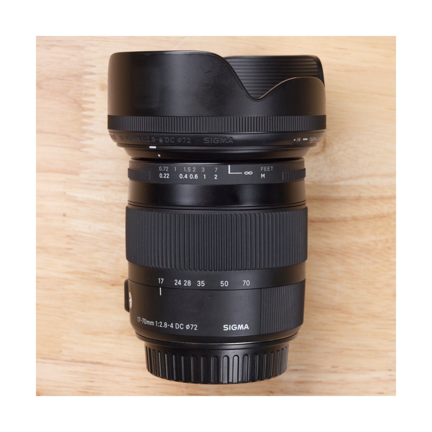 Sigma 17-70mm 2.8-4 DC for Canon EF (Crop sensor) - Ex Rental