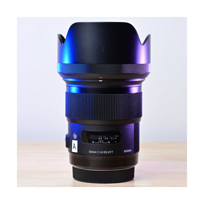 Sigma 50mm F1.4 DG HSM Art Lens Canon EF - Ex Rental