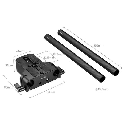 Bottom Mount Plate with Dual 15mm Rod Clamp  - Demo stock