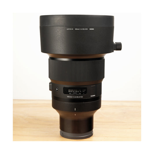 Sigma 105mm F1.4 DG HSM Art Lens Sony E - Ex Rental