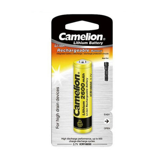 Buy Camelion 3.7v ICR18650 rechargeable lithium battery | Topic Store