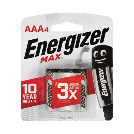 Buy Energizer Max Batteries AAA 4 Pack | Topic Store