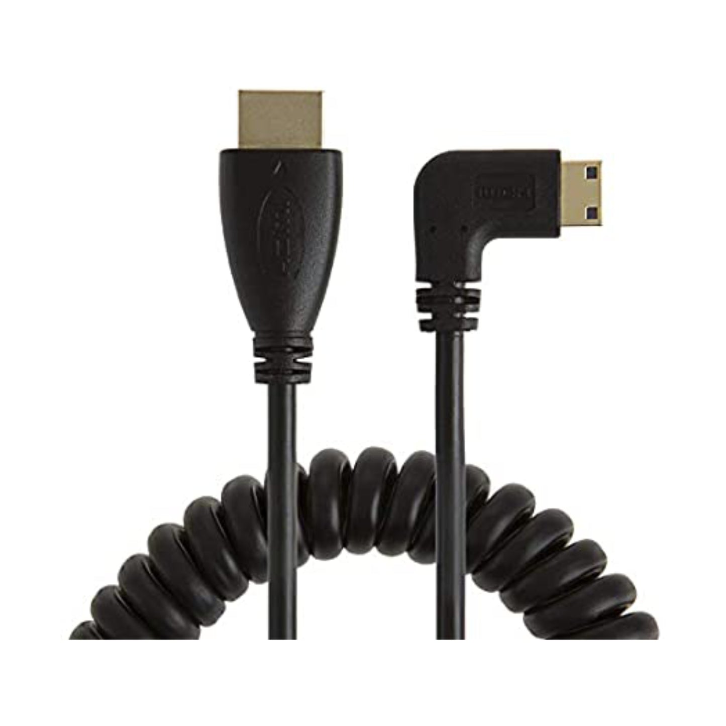 Buy Mini HDMI to HDMI Coiled Cable 2.3m | Topic Store