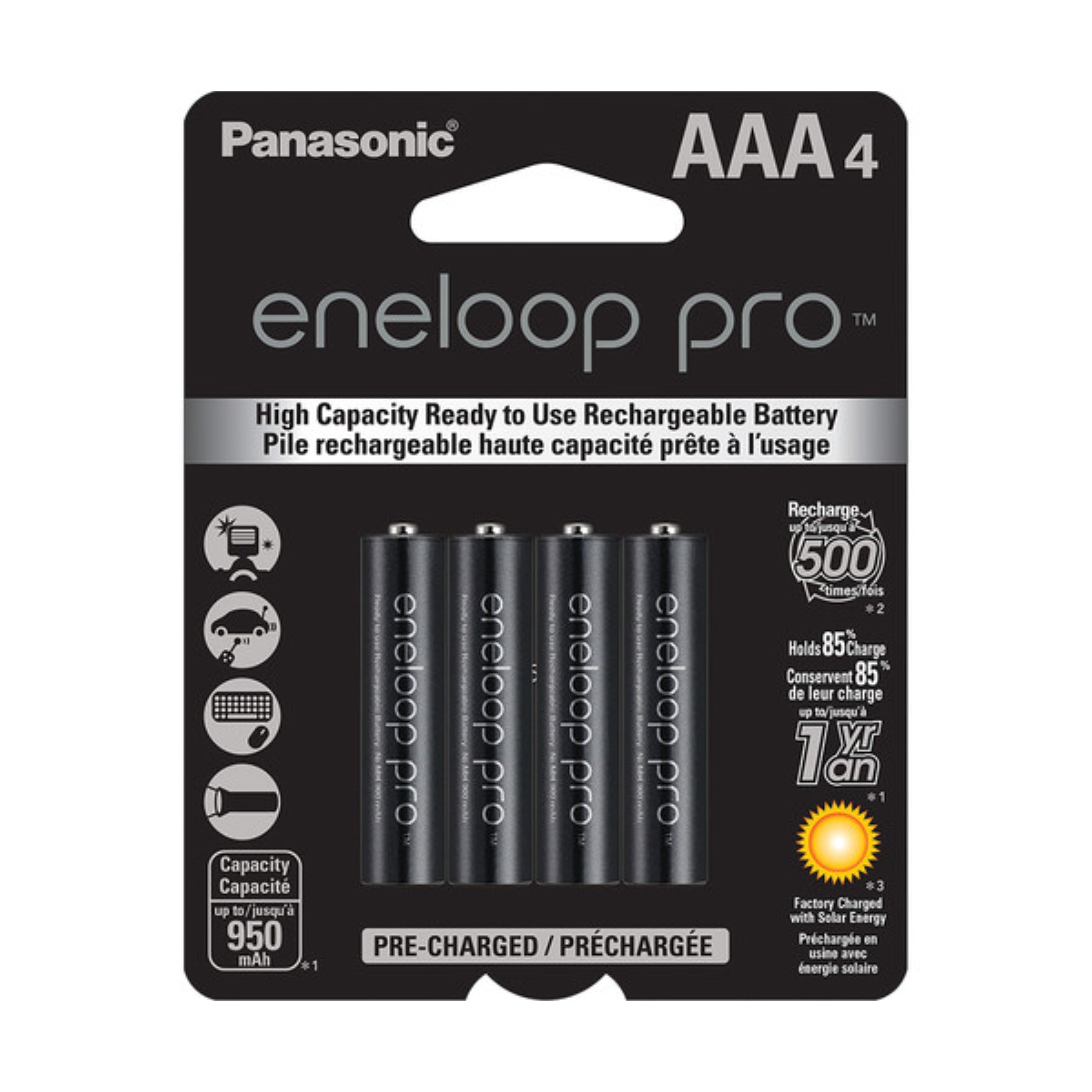 Buy Panasonic Eneloop Pro AAA Rechargeable Battery 4 Pack | Topic Store